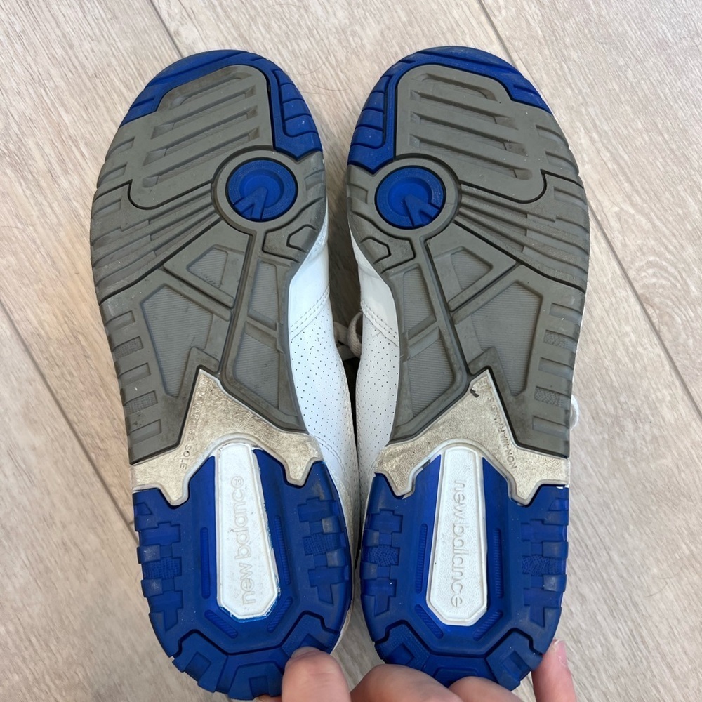 New Balance 550 "Lakers Pack" in white and blue leather - Picture 6 of 7